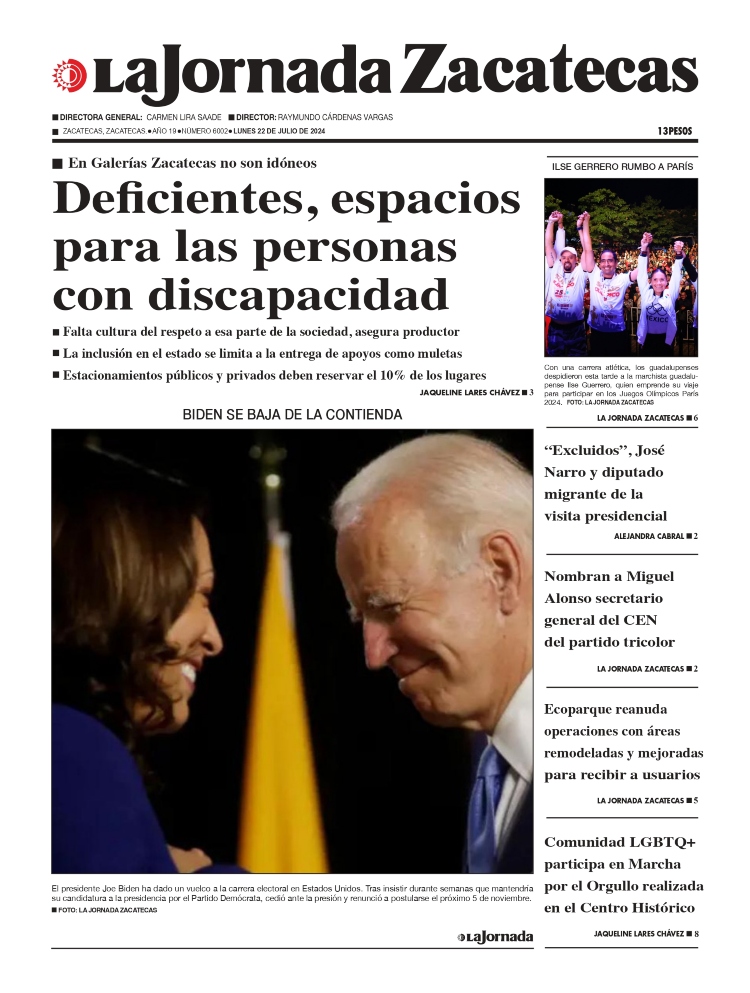 22 de Julio de 2024 – Deficientes, espacios para las personas con discapacidad