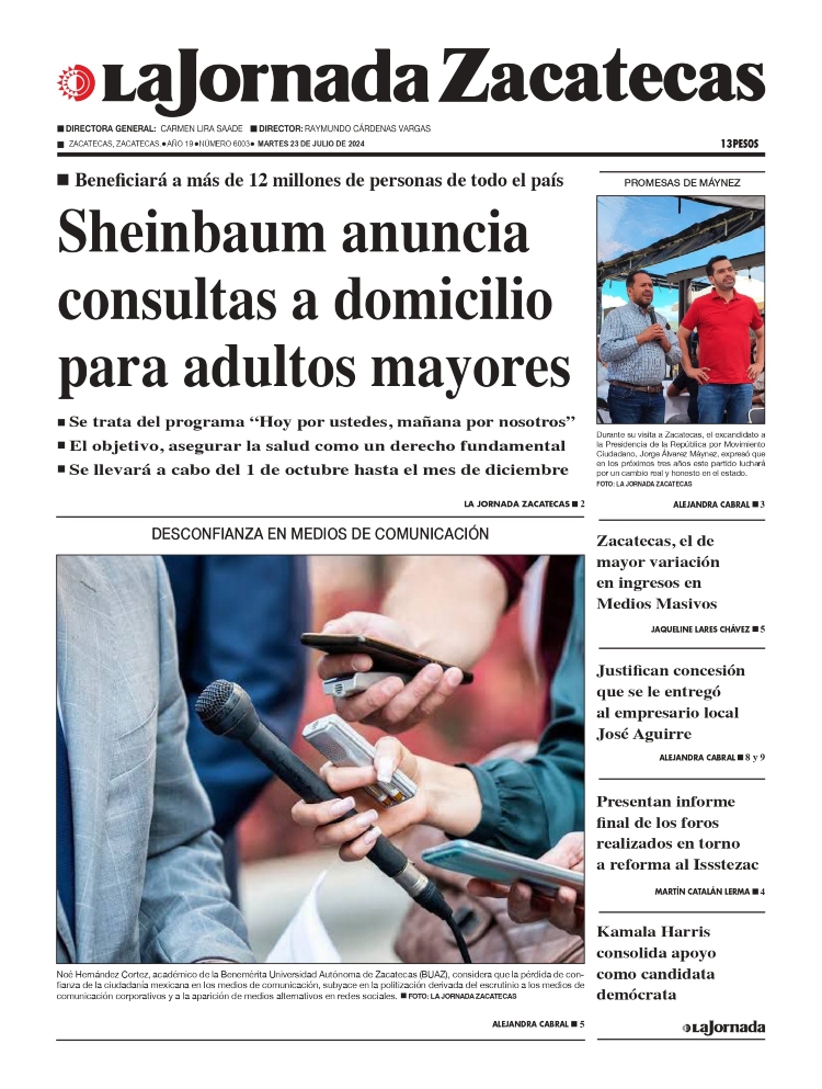 23 de Julio de 2024 – Sheinbaum anuncia consultas a domicilio para adultos mayores
