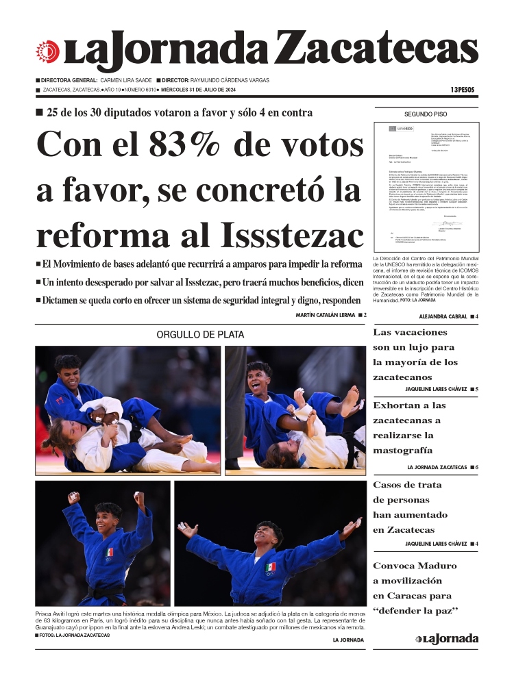 31 de Julio de 2024 – Con el 83% de votos a favor, se concretó la reforma al Issstezac
