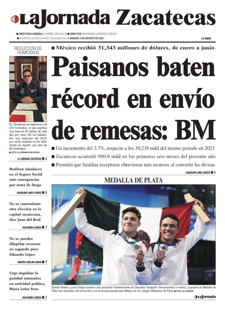 03 de Agosto de 2024 – Paisanos baten récord en envío de remesas: BM