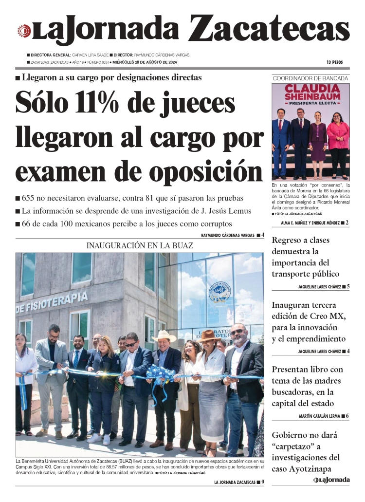 28 de Agosto de 2024 – Sólo 11% de jueces llegaron al cargo por examen de oposición