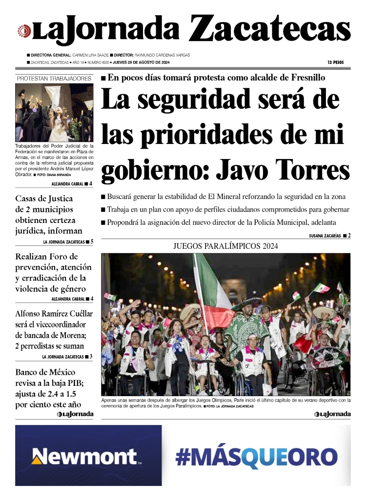 29 de Agosto de 2024 – La seguridad será de las prioridades de mi gobierno: Javo Torres