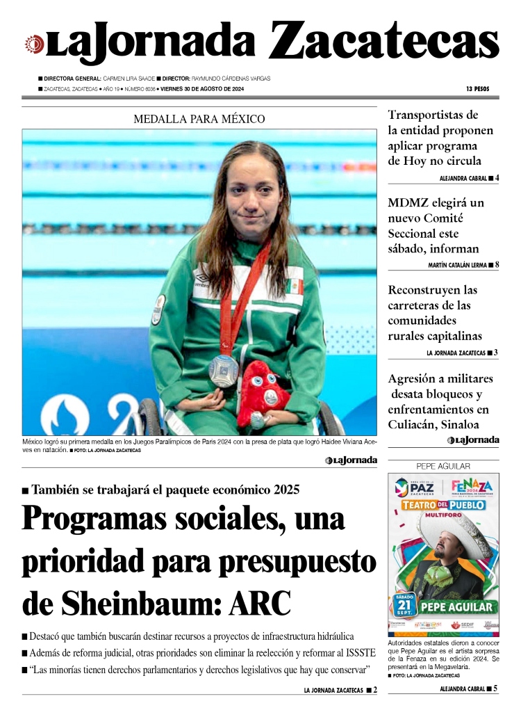 30 de Agosto de 2024 – Programas sociales, una prioridad para presupuesto de Sheinbaum: ARC