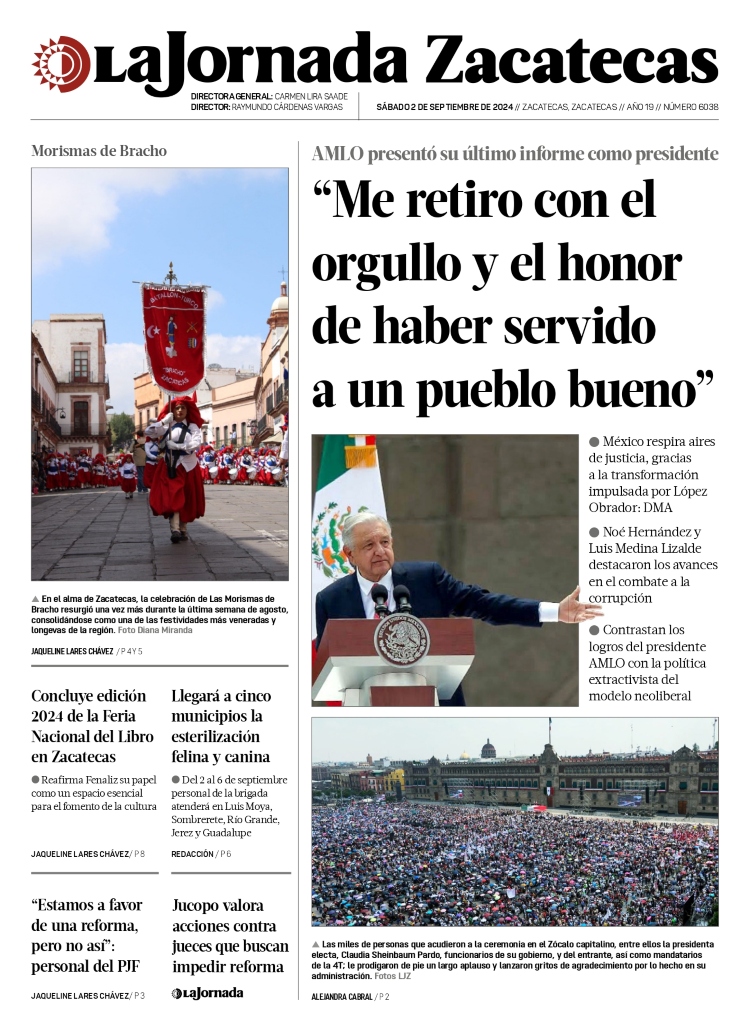 02 de Septiembre de 2024 – “Me retiro con el orgullo y el honor de haber servido a un pueblo bueno”