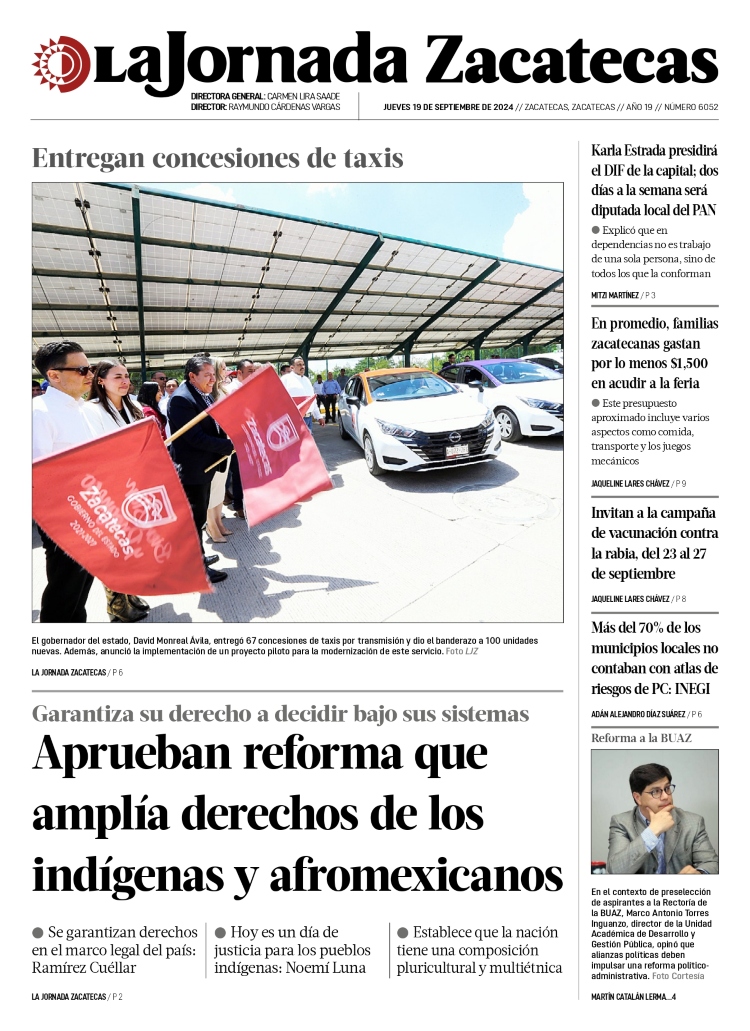 19 de Septiembre de 2024 – Aprueban reforma que amplía derechos de los indígenas y afromexicanos