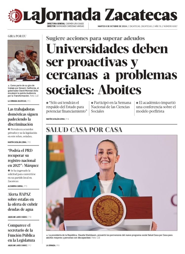 08 de Octubre de 2024 – Universidades deben ser proactivas y cercanas a problemas sociales: Aboites