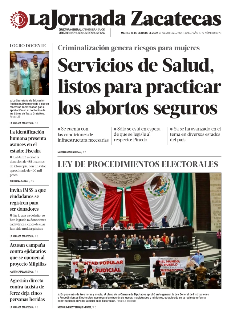 15 de Octubre de 2024 – Servicios de Salud, listos para practicar los abortos seguros