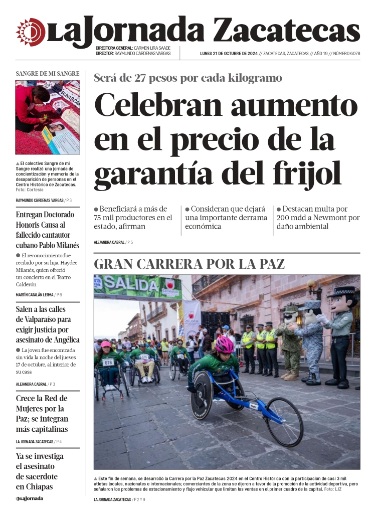 21 de Octubre de 2024 – Celebran aumento en el precio de la garantía del frijol