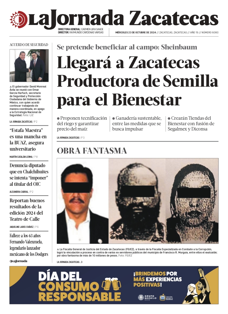 23 de Octubre de 2024 – Llegará a Zacatecas Productora de Semilla para el Bienestar
