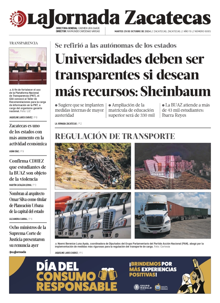 29 de Octubre de 2024 – Universidades deben ser transparentes si desean más recursos: Sheinbaum