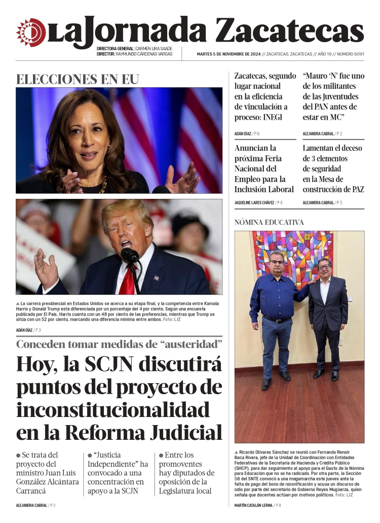 05 de Noviembre de 2024 – Hoy, la SCJN discutirá puntos del proyecto de inconstitucionalidad en la Reforma Judicial