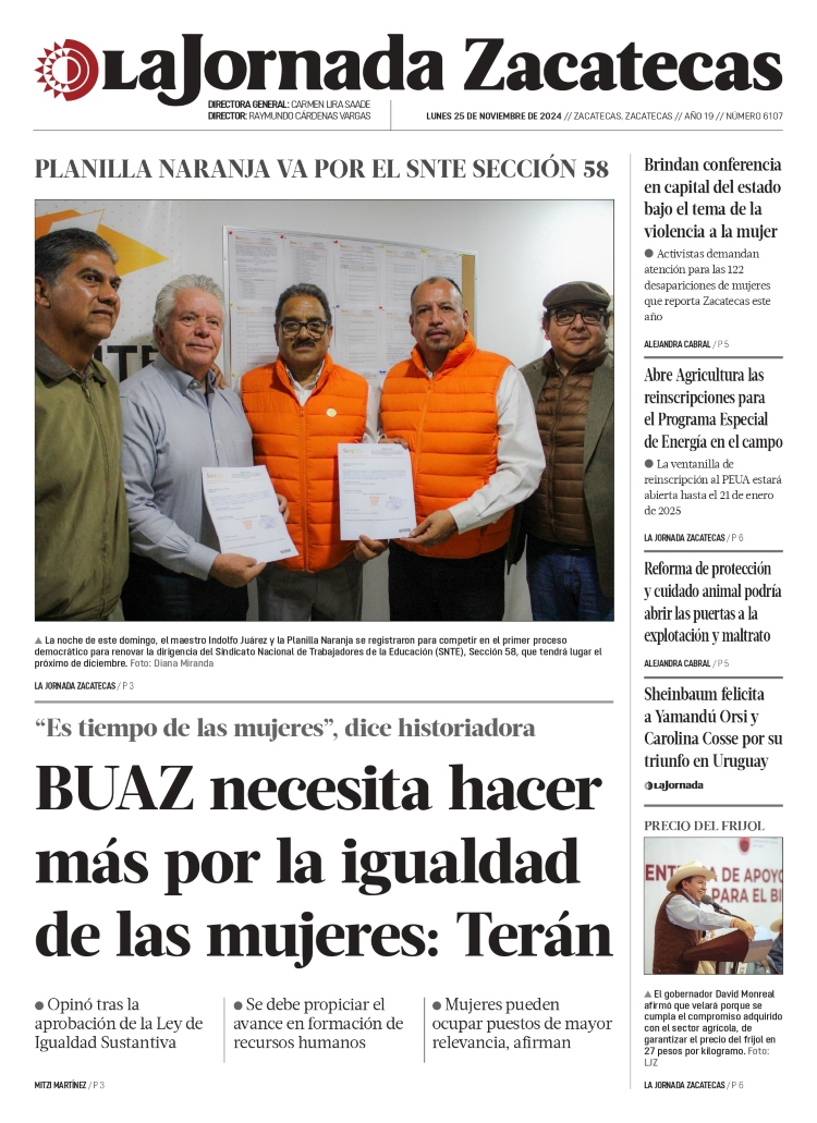 25 de Noviembre de 2024 – BUAZ necesita hacer más por la igualdad de las mujeres: Terán