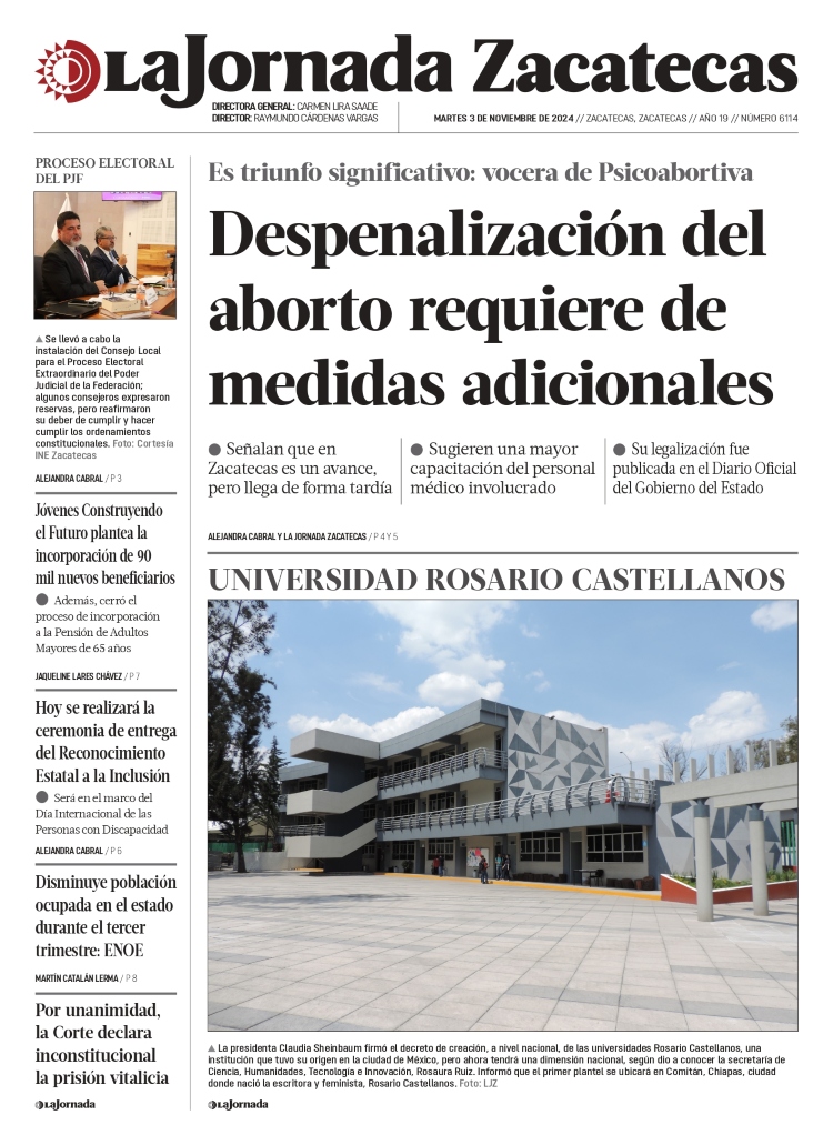 03 de Diciembre de 2024 – Despenalización del aborto requiere de medidas adicionales
