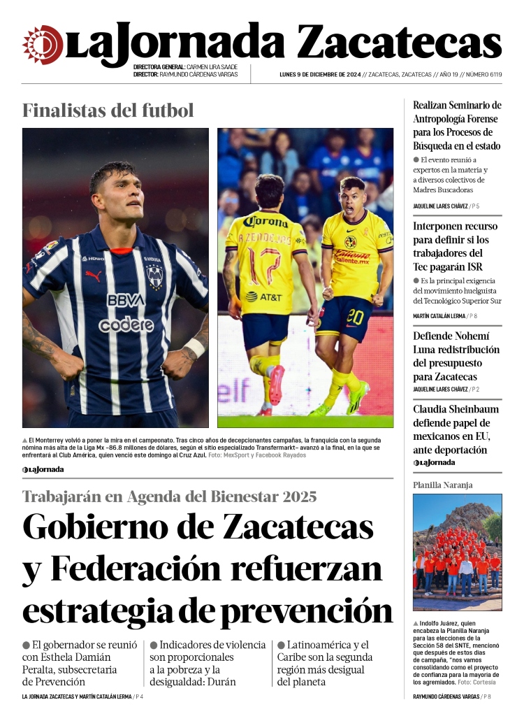 09 de Diciembre de 2024 – Gobierno de Zacatecas y Federación refuerzan estrategia de prevención