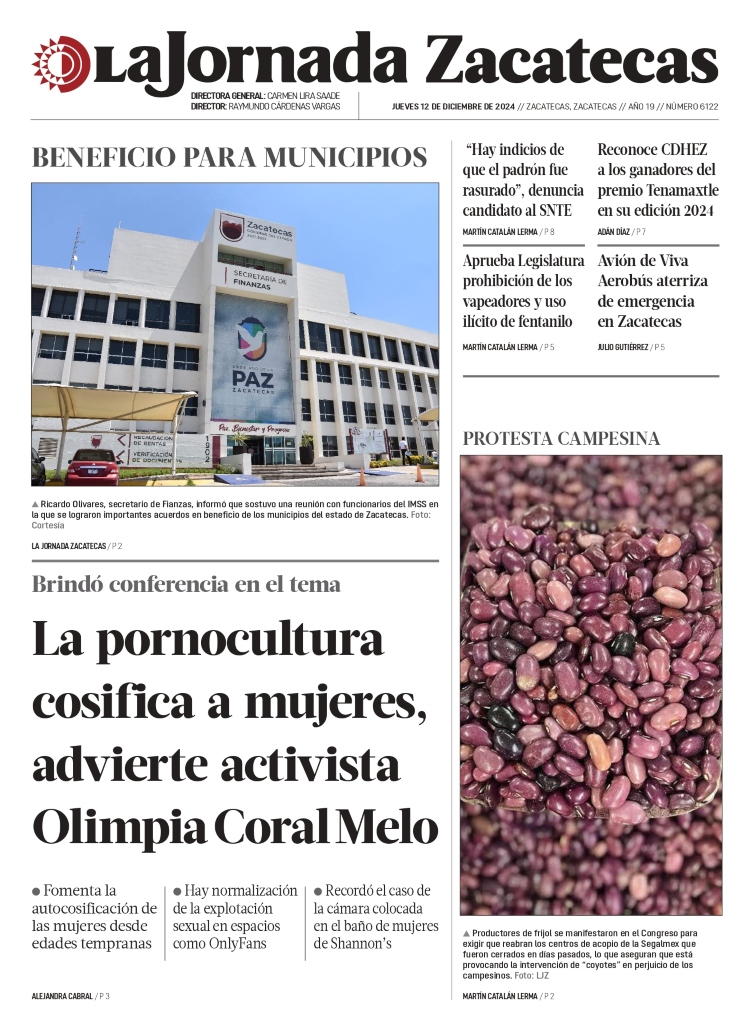 12 de Diciembre de 2024 – La pornocultura cosifica a mujeres, advierte activista Olimpia Coral Melo