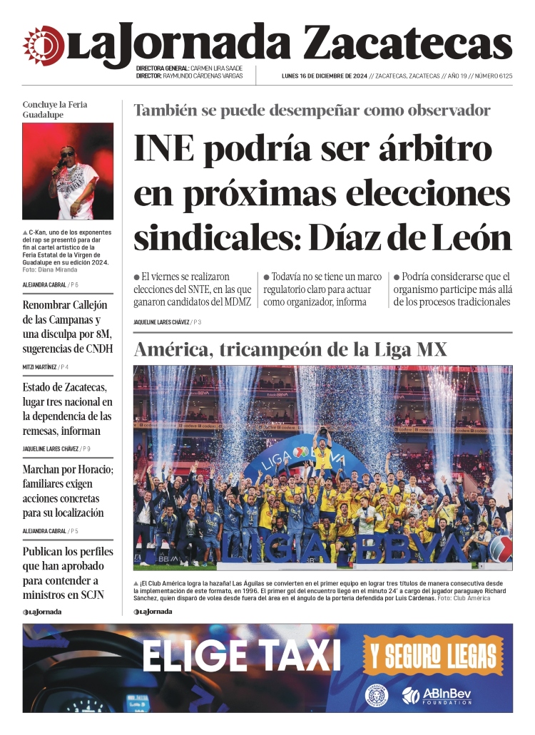 16 de Diciembre de 2024 – INE podría ser árbitro en próximas elecciones sindicales: Díaz de León