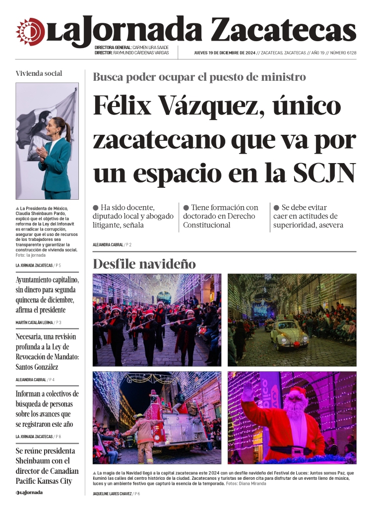 19 de Diciembre de 2024 – Félix Vázquez, único zacatecano que va por un espacio en la SCJN