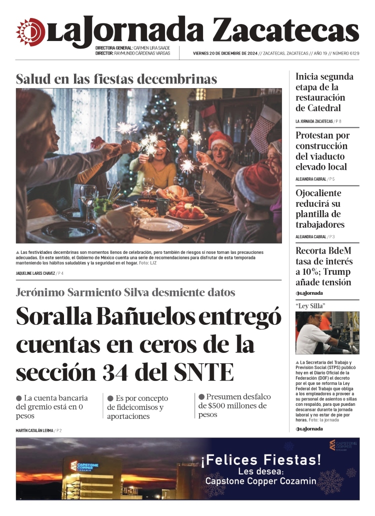 20 de Diciembre de 2024 – Soralla Bañuelos entregó cuentas en ceros de la sección 34 del SNTE