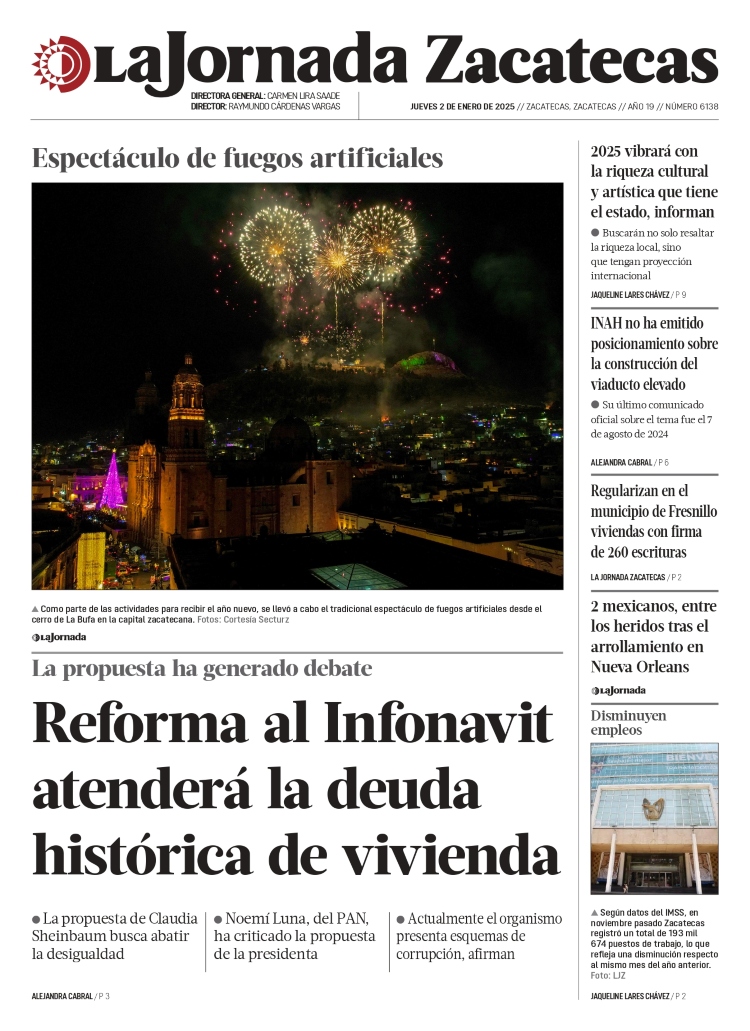 02 de Enero de 2025 – Reforma al Infonavit atenderá la deuda histórica de vivienda
