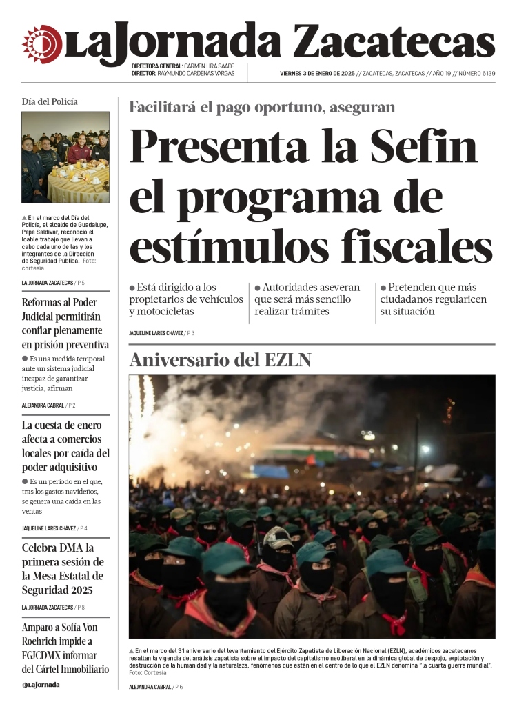 03 de Enero de 2025 – Presenta la Sefin el programa de estímulos fiscales