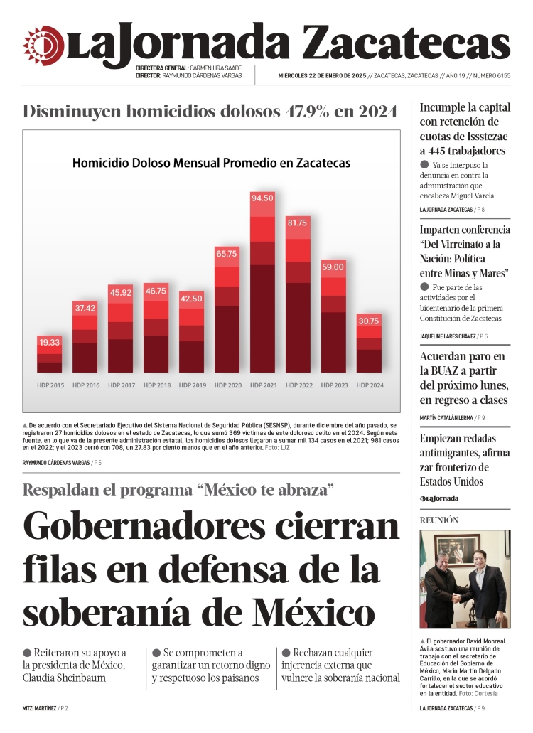 22 de Enero de 2025 – Gobernadores cierran filas en defensa de la soberanía de México
