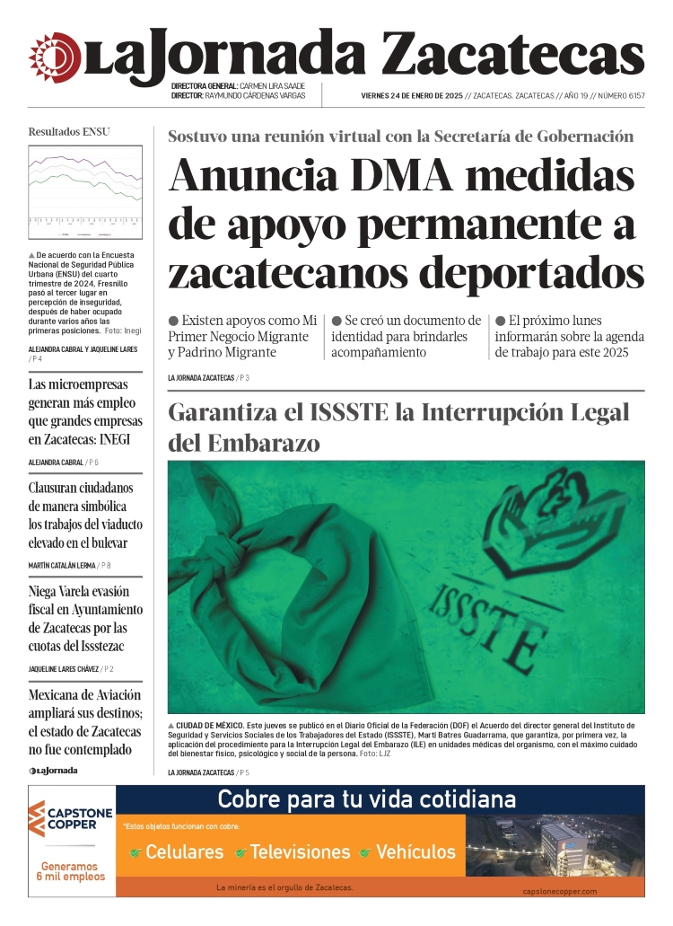 24 de Enero de 2025 – Anuncia DMA medidas de apoyo permanente a zacatecanos deportados