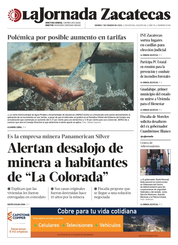 07 de Febrero de 2025 – Alertan desalojo de minera a habitantes de “La Colorada”