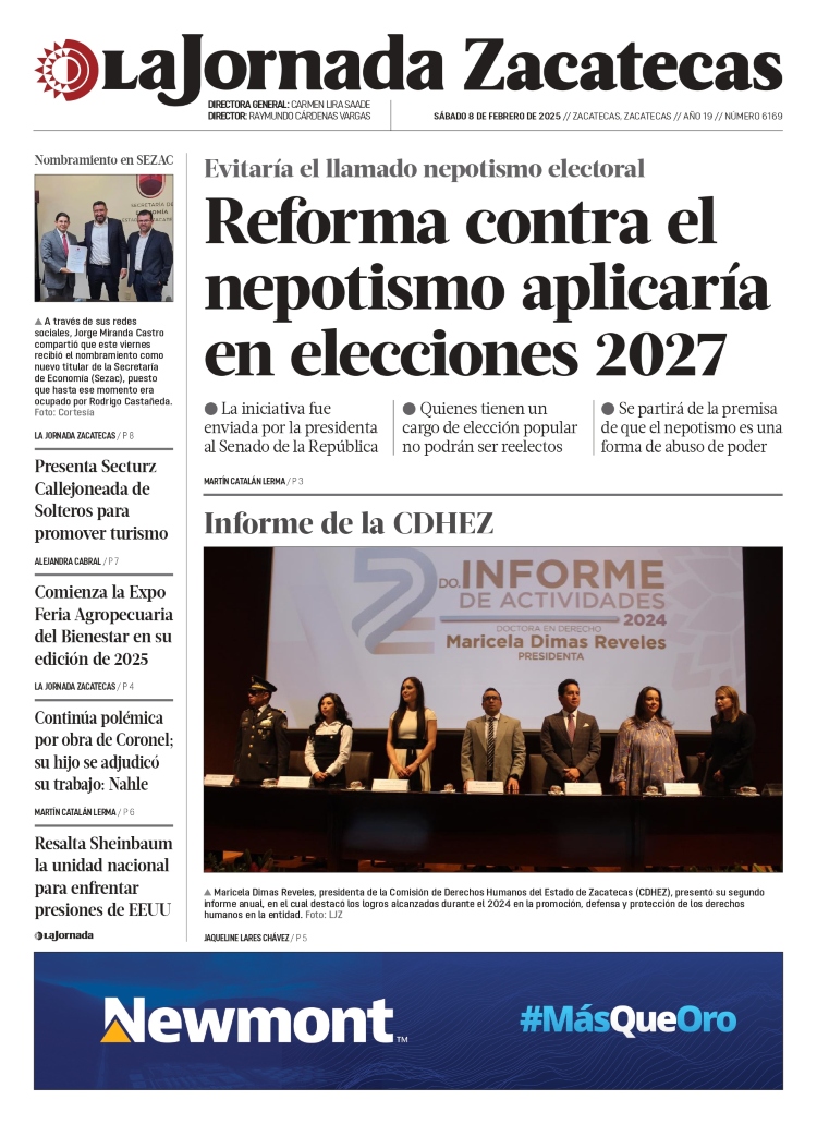 08 de Febrero de 2025 – Reforma contra el nepotismo aplicaría en elecciones 2027