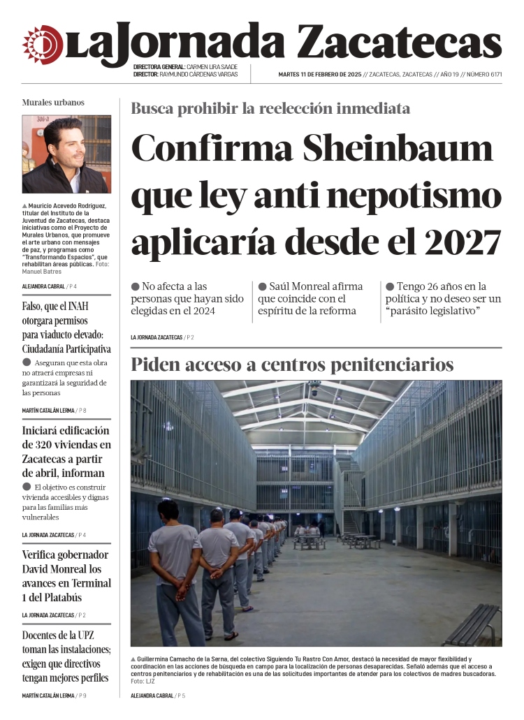 11 de Febrero de 2025 – Confirma Sheinbaum que ley anti nepotismo aplicaría desde el 2027
