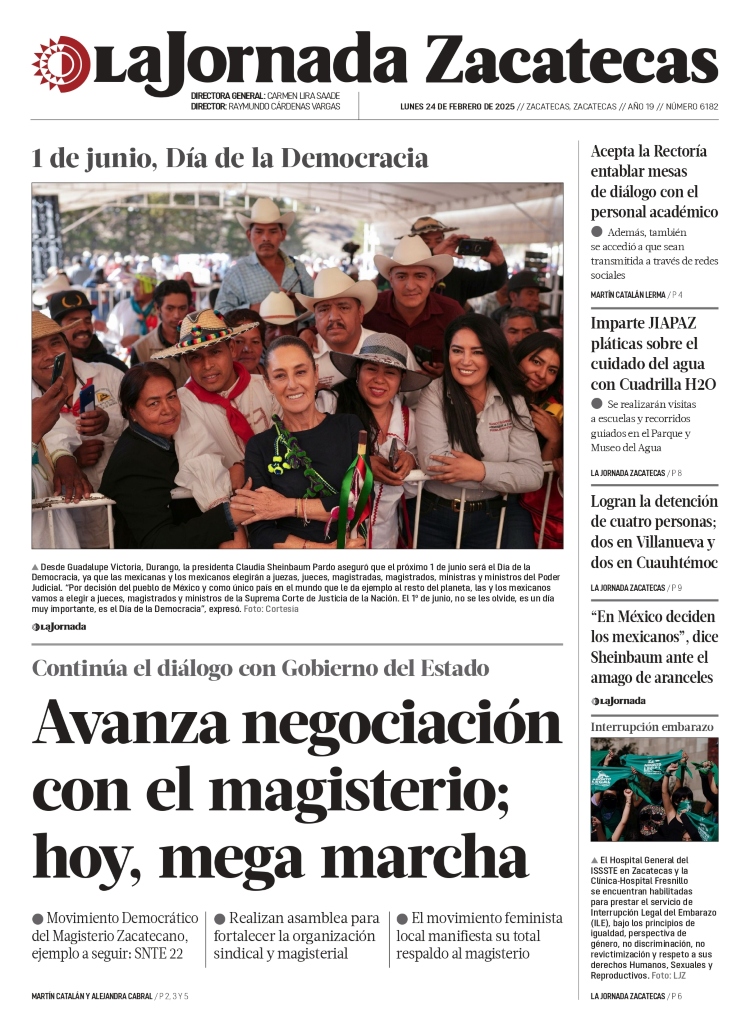 24 de Febrero de 2025 – Avanza negociación con el magisterio; hoy, mega marcha