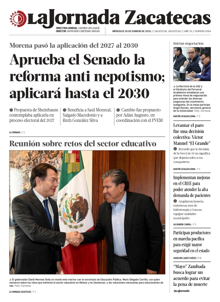 26 de Febrero de 2025 – Aprueba el Senado la reforma anti nepotismo; aplicará hasta el 2030