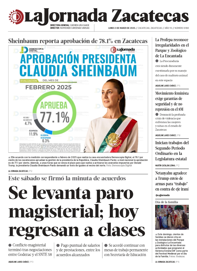 03 de Marzo de 2025 – Se levanta paro magisterial; hoy regresan a clases
