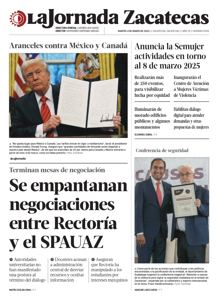 04 de Marzo de 2025 – Se empantanan negociaciones entre Rectoría y el SPAUAZ