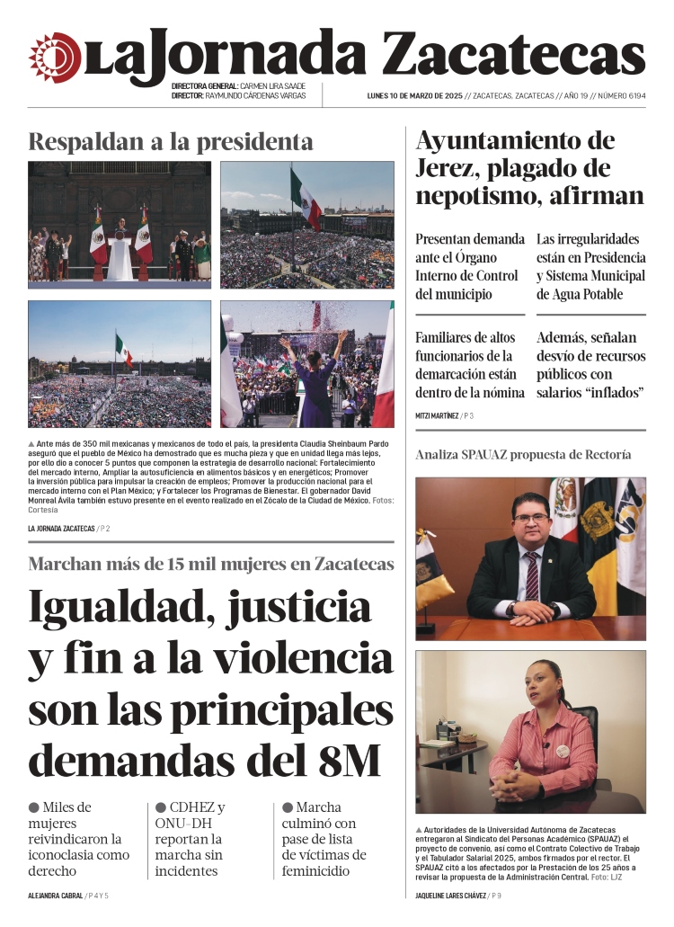 10 de Marzo de 2025 – Igualdad, justicia y fin a la violencia son las principales demandas del 8M