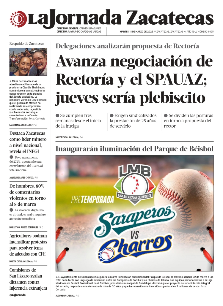 11 de Marzo de 2025 – Avanza negociación de Rectoría y el SPAUAZ; jueves sería plebiscito