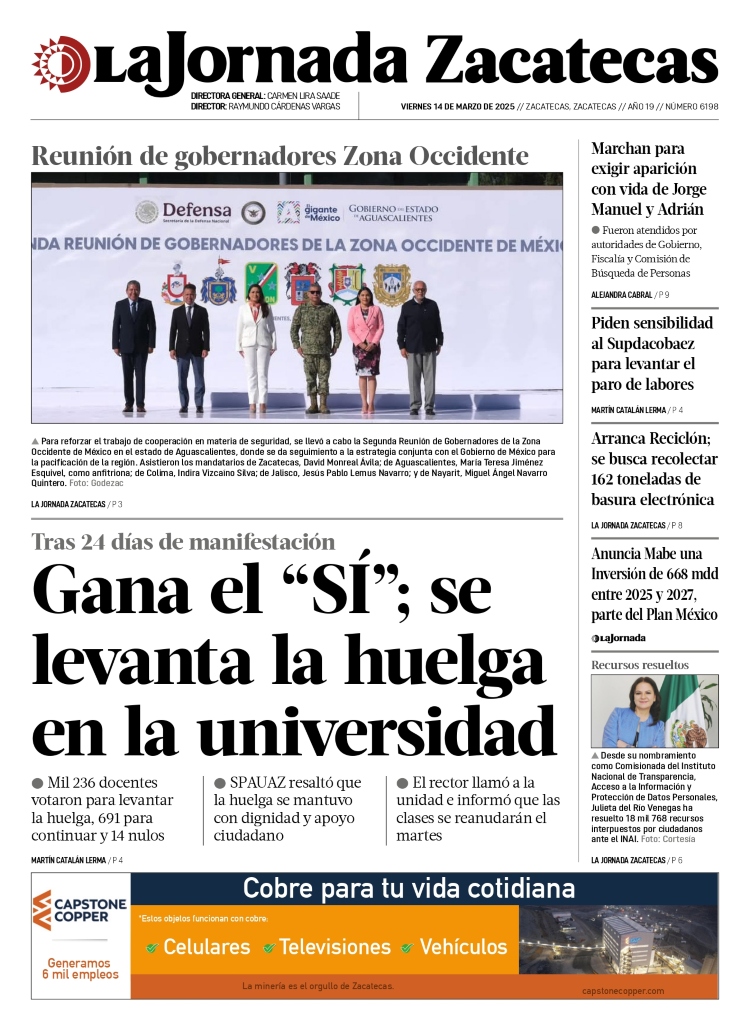 14 de Marzo de 2025 – Gana el “SÍ”; se levanta la huelga en la universidad