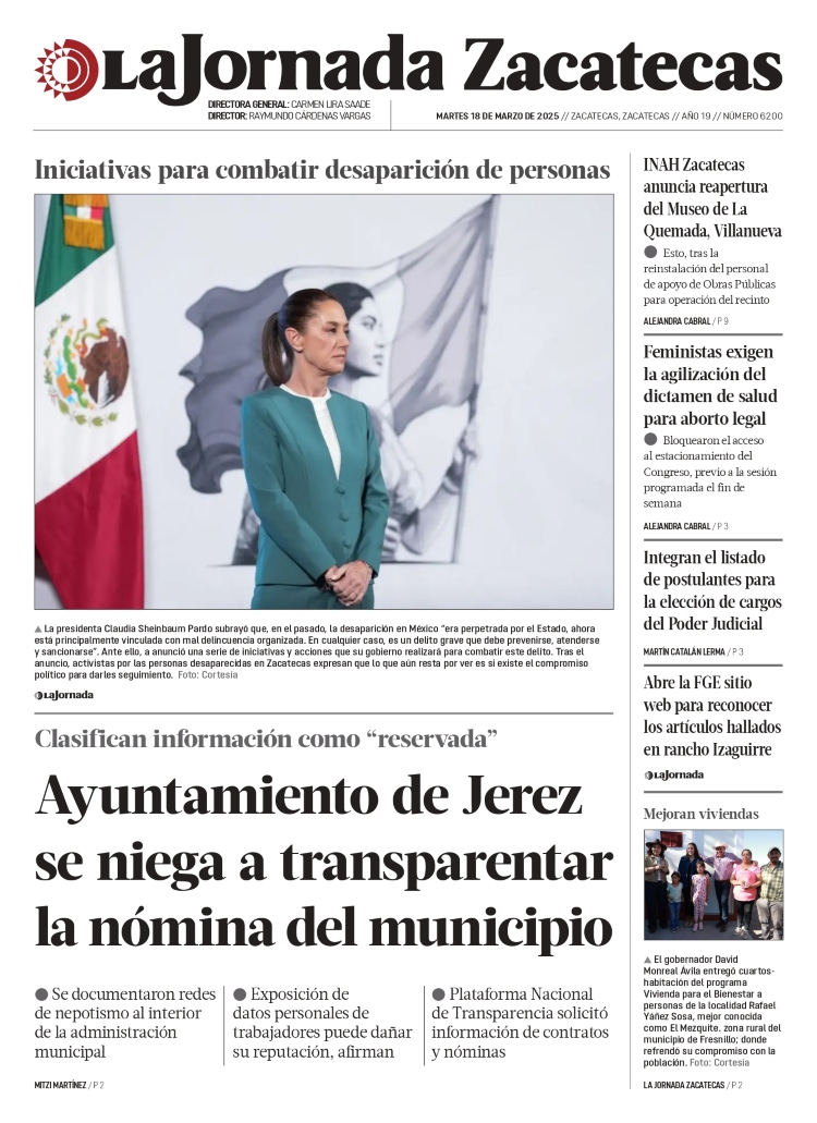 18 de Marzo de 2025 – Ayuntamiento de Jerez se niega a transparentar la nómina del municipio