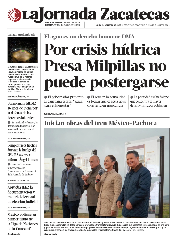 24 de Marzo de 2025 – Por crisis hídrica Presa Milpillas no puede postergarse