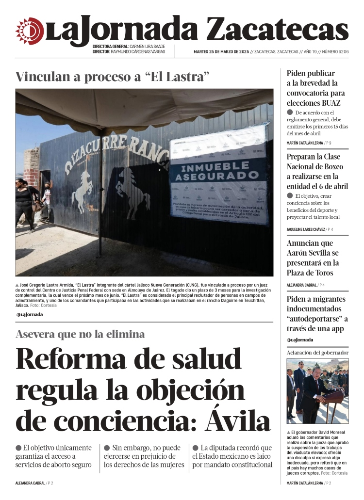 25 de Marzo de 2025 – Reforma de salud regula la objeción de conciencia: Ávila
