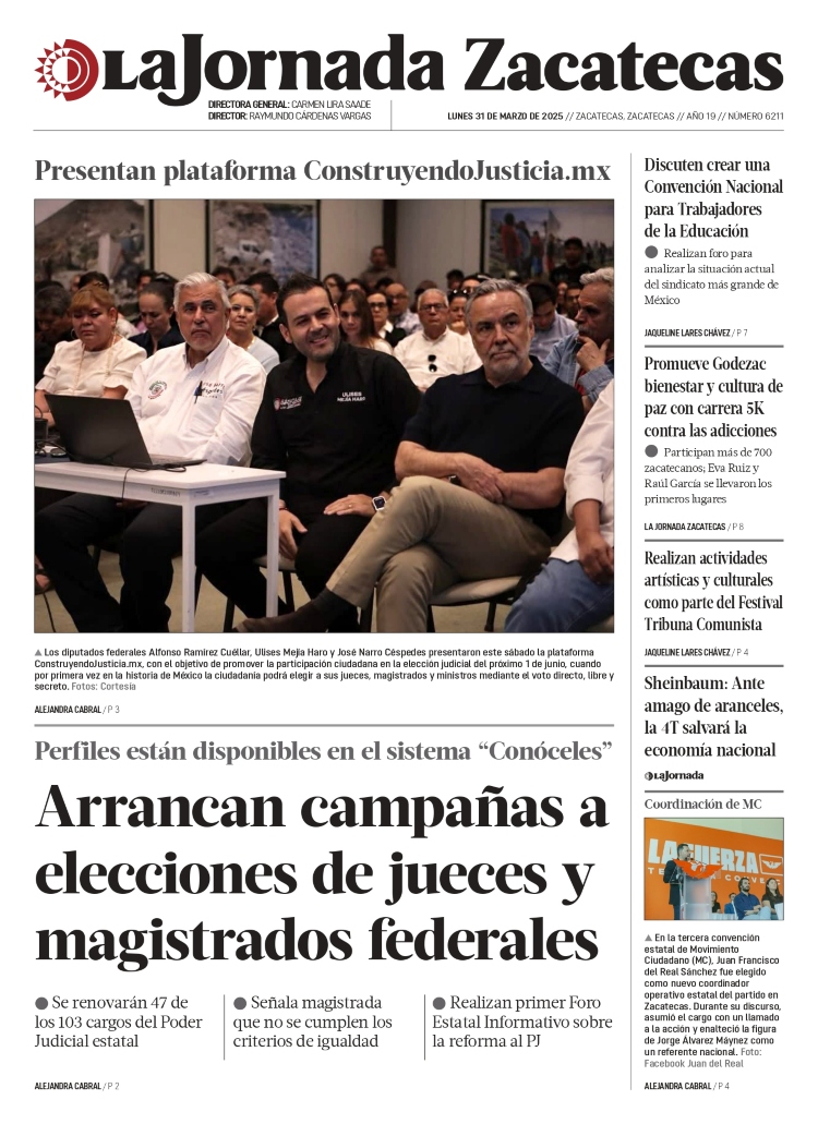 31 de Marzo de 2025 – Arrancan campañas a elecciones de jueces y magistrados federales