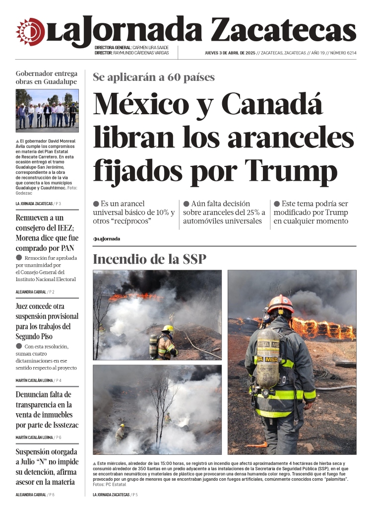 03 de Abril de 2025 – Incendio de la SSP