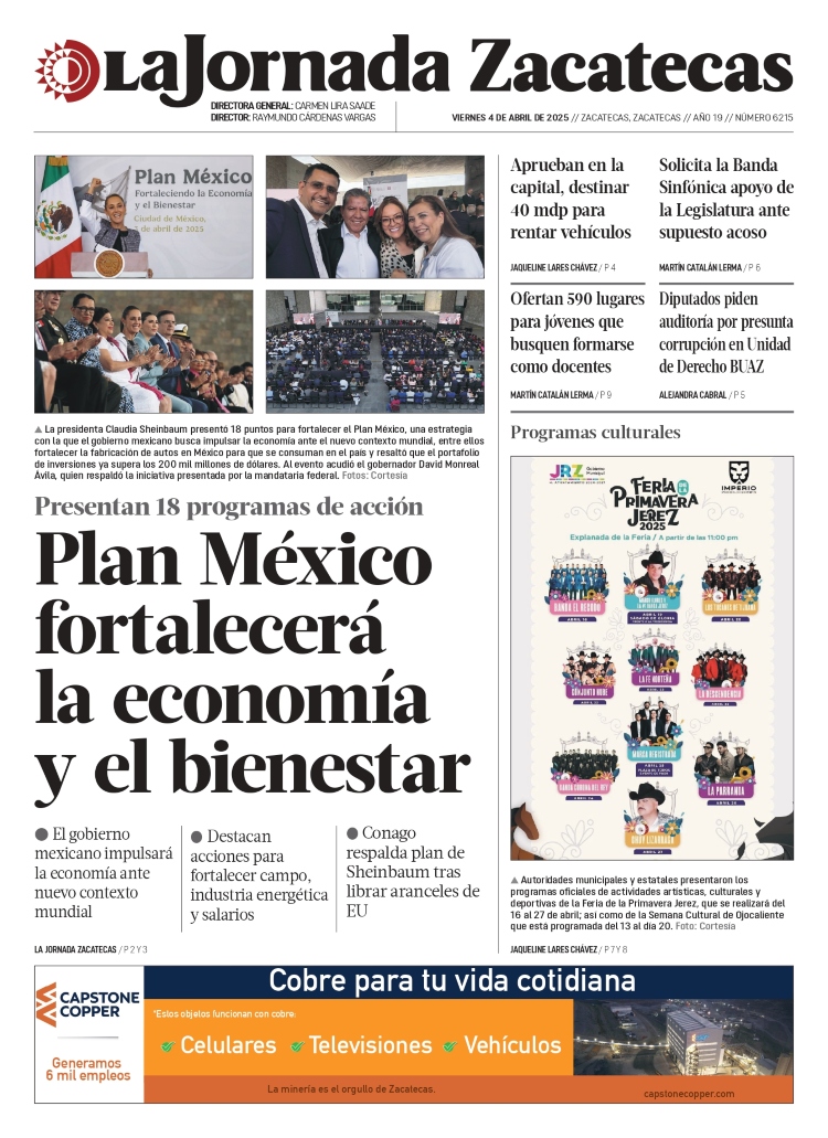 04 de Abril de 2025 – Plan México fortalecerá la economía y el bienestar