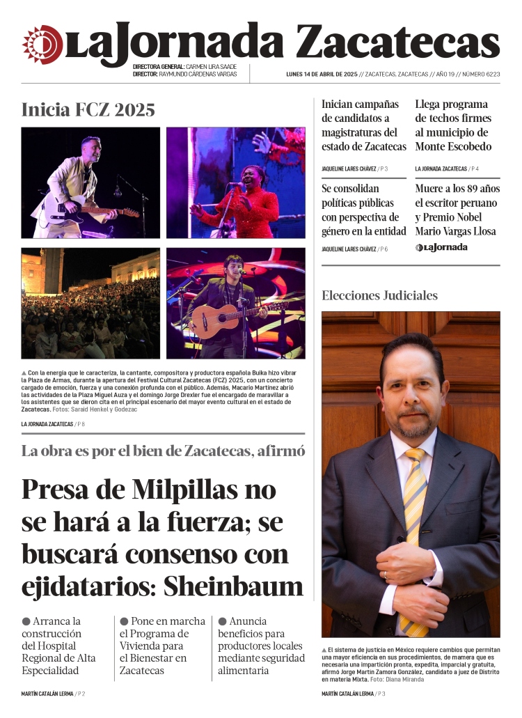14 de Abril de 2025 – Presa de Milpillas no se hará a la fuerza; se buscará consenso con ejidatarios: Sheinbaum