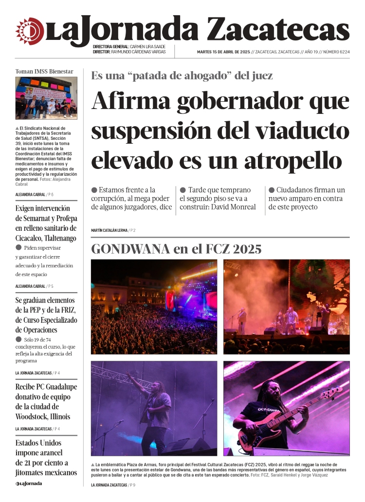 15 de Abril de 2025 – Afirma gobernador que suspensión del viaducto elevado es un atropello