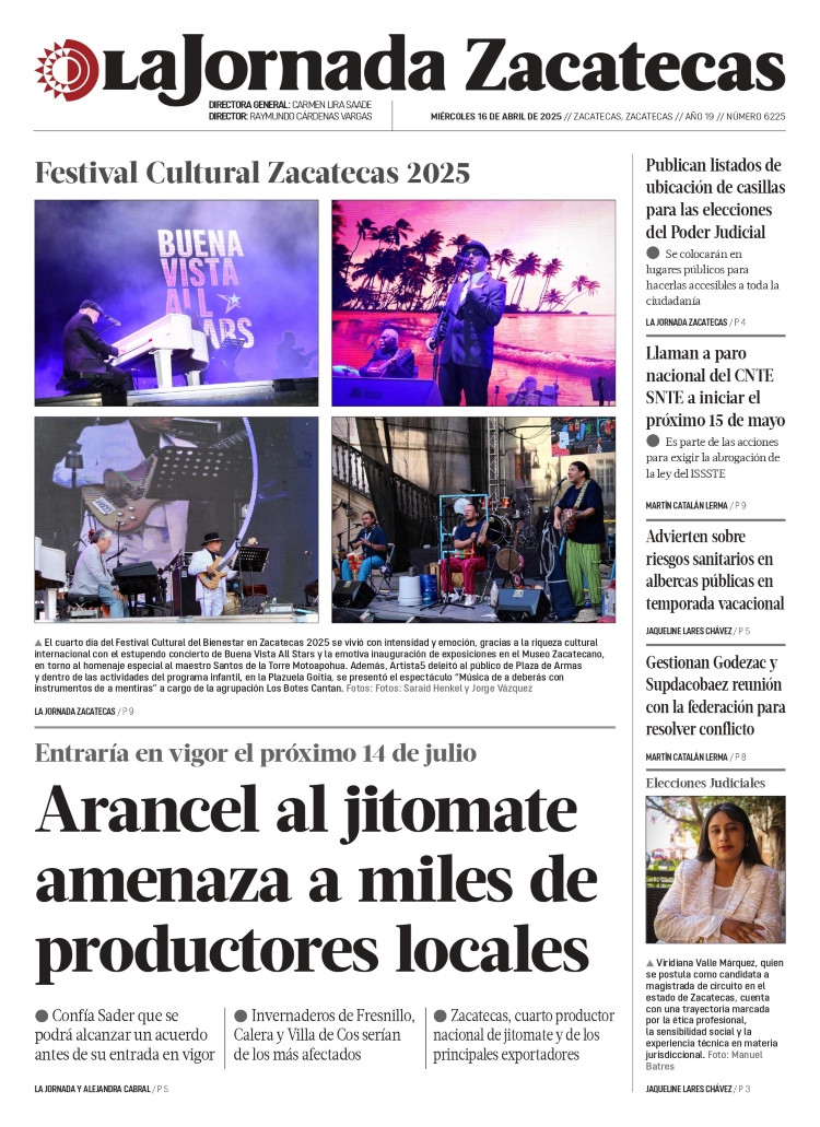 16 de Abril de 2025 – Arancel al jitomate amenaza a miles de productores locales