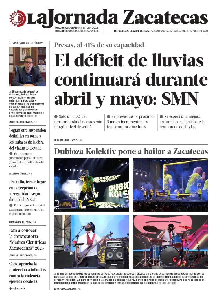 23 de Abril de 2025 – El déficit de lluvias continuará durante abril y mayo: SMN