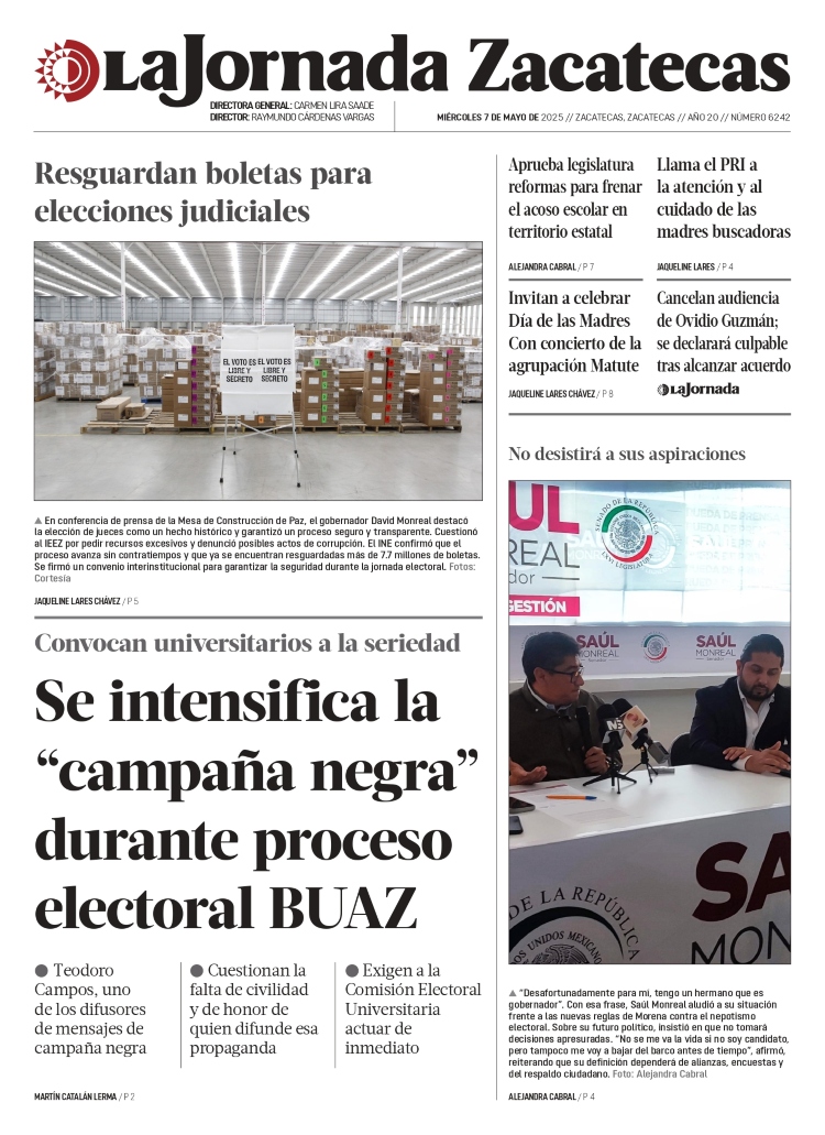 07 de Mayo de 2025 – Se intensifica la “campaña negra” durante proceso electoral BUAZ