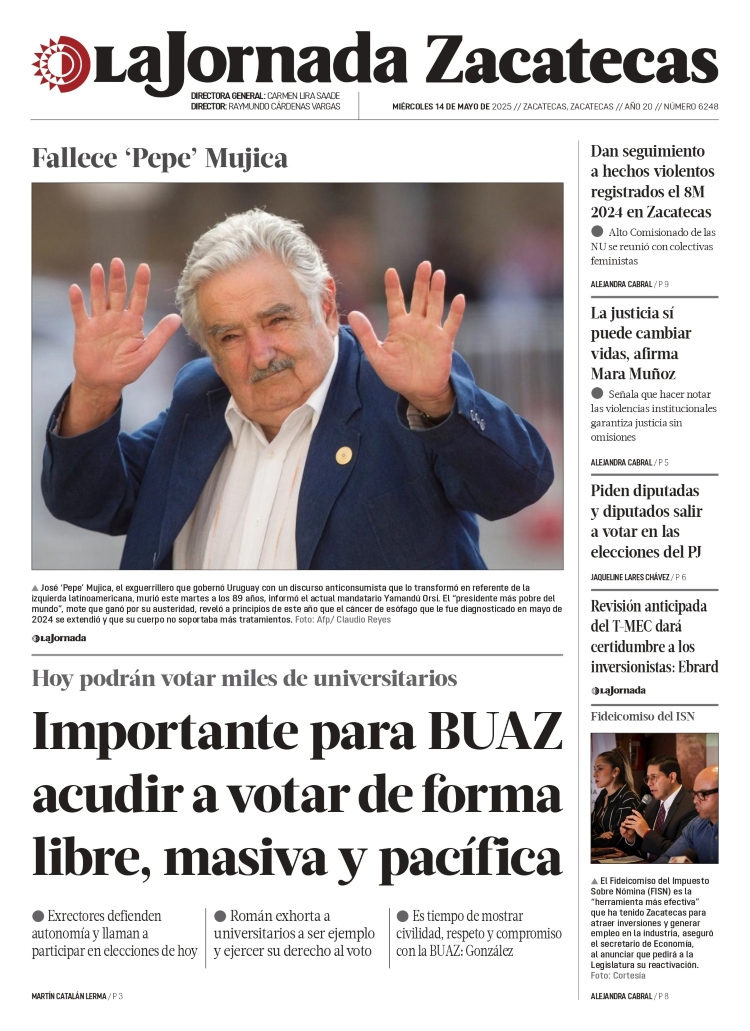 14 de Mayo de 2025 – Importante para BUAZ acudir a votar de forma libre, masiva y pacífica