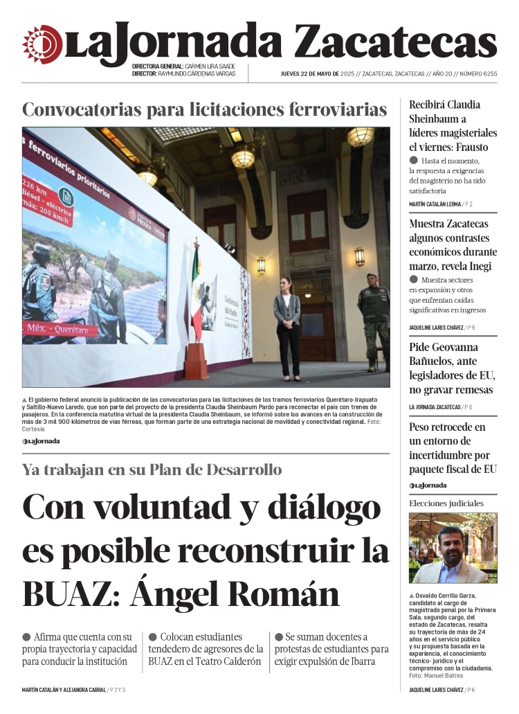 22 de Mayo de 2025 – Con voluntad y diálogo es posible reconstruir la BUAZ: Ángel Román
