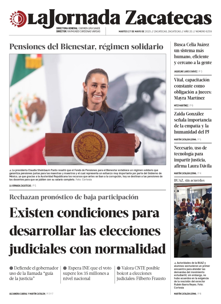 27 de Mayo de 2025 – Existen condiciones para desarrollar las elecciones judiciales con normalidad